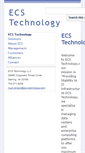 Mobile Screenshot of ecs-technology.com